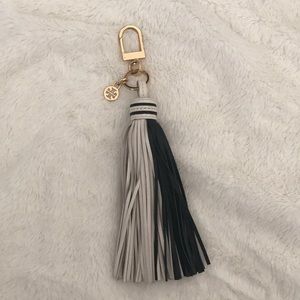 Tory Burch Two-Tone Tassel Key Fob